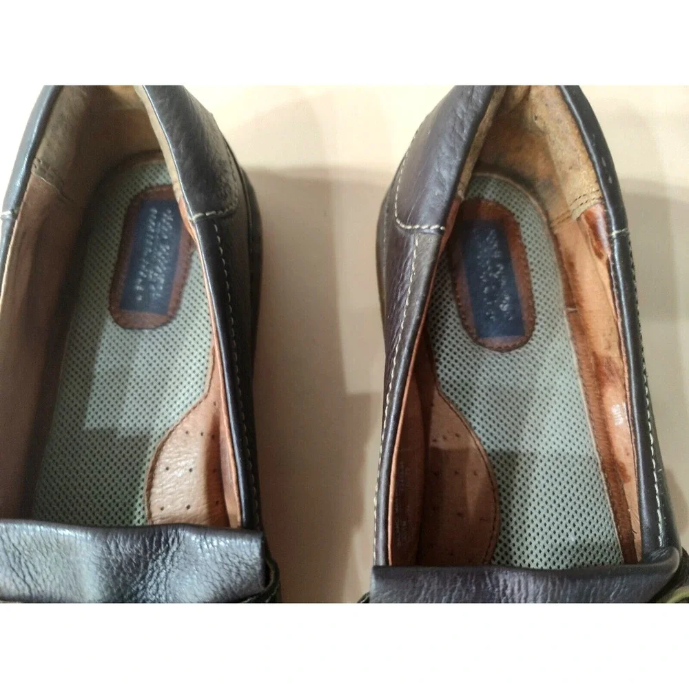 Hush Puppies Professionals Brown Buckle Loafers Men‎ Size 11 Wide Slip On